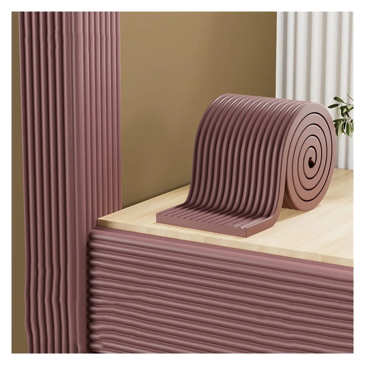 Tiras de Seguridad de Espuma, anticolisión, protección de Parachoques, Protectores de Mesa, Protectores de Esquinas, Color Rojo, 10 m, 32,8 pies