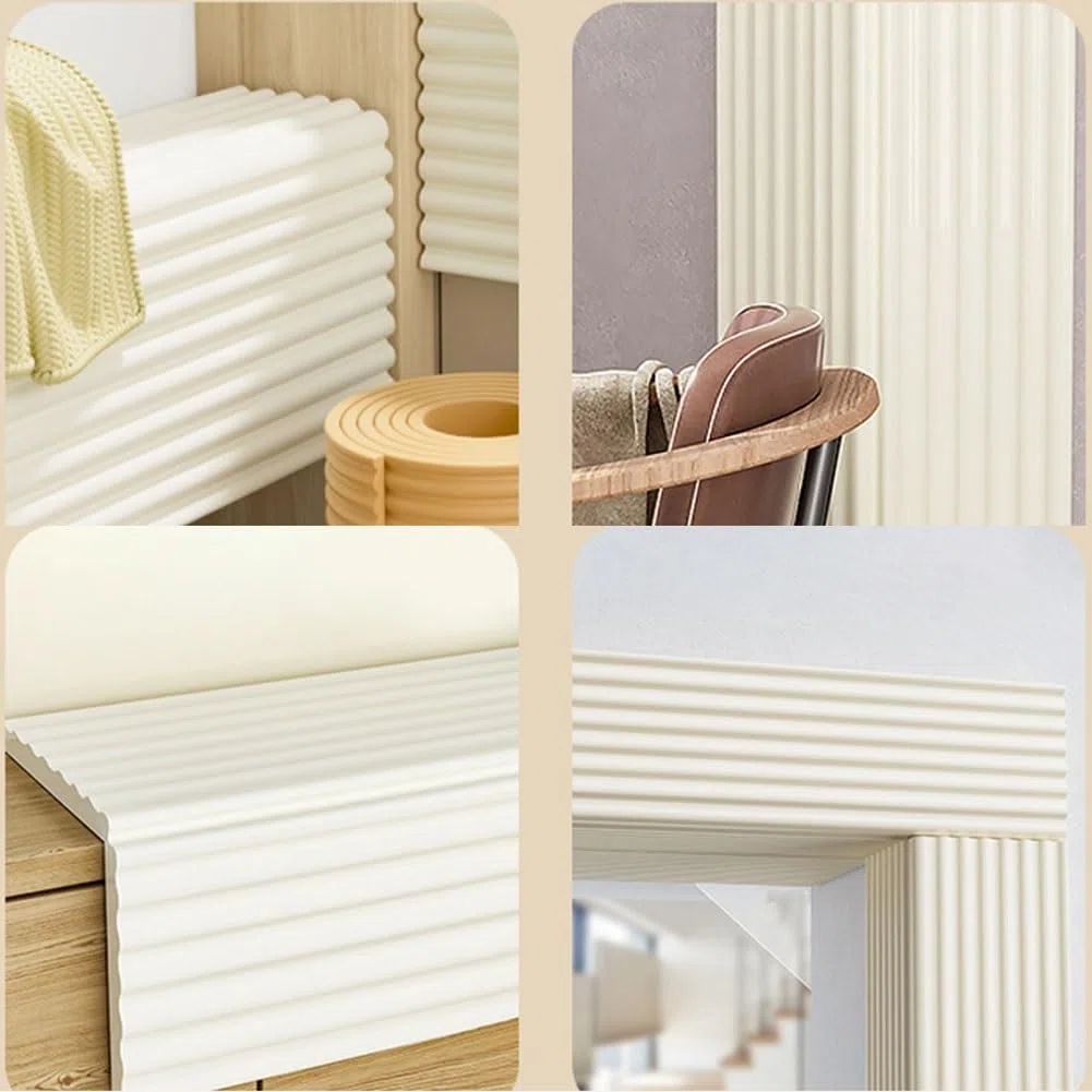 Tiras de Seguridad de Espuma, anticolisión, protección de Parachoques, Protectores de Mesa, Protectores de Esquinas, Color Rojo, 10 m, 32,8 pies