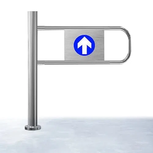 Genérico Puerta batiente automática con Sistema de Cierre automático - Barrera de Pasillo unidireccional para supermercados, bibliotecas y Sistemas de Control de Acceso (50 cm a la Izquierda)