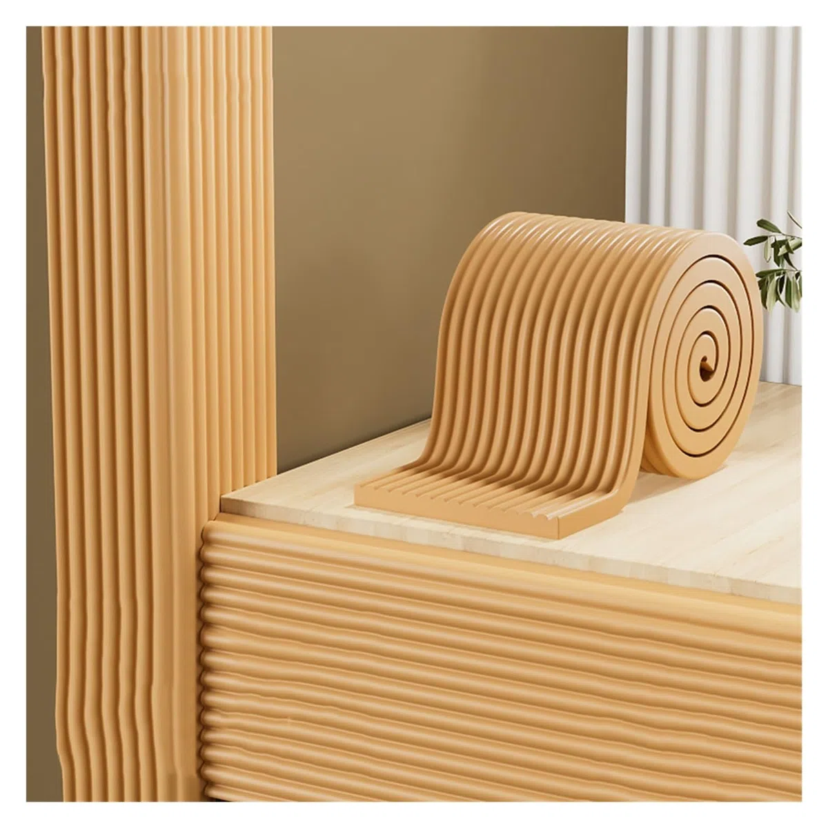 Tiras de Seguridad de Espuma, anticolisión, protección de Parachoques, Protectores de Mesa, Protectores de Esquinas, Color Rojo, 10 m, 32,8 pies