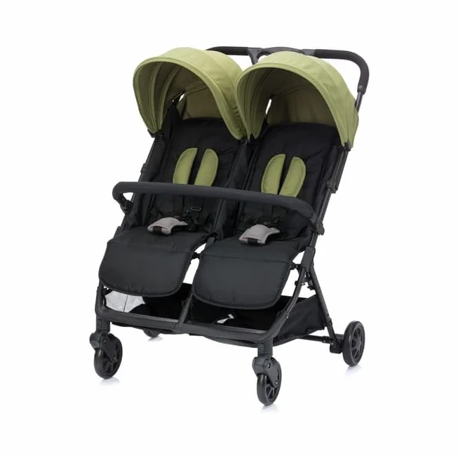 Fillikid - Vehículo gemelo Twin - negro/verde