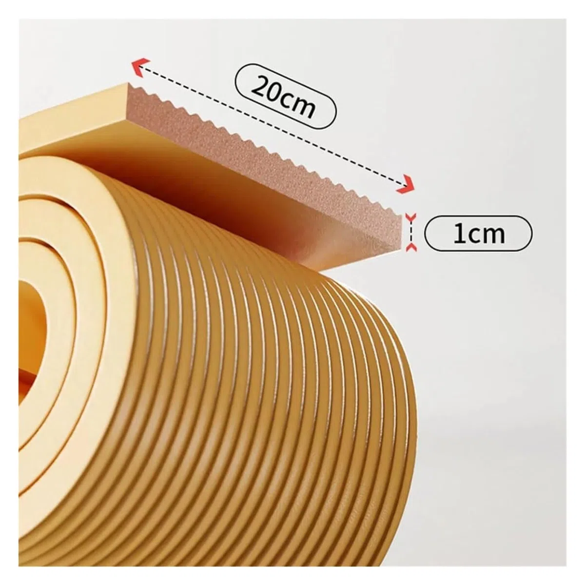 Protector de Esquinas para Bebé Tiras De Seguridad De Espuma, Protector De Esquinas De Bordes Autoadhesivo De 20 Cm De Ancho For Niños, Tira De Protección De Bordes Anticolisión For Muebles, Chimenea,
