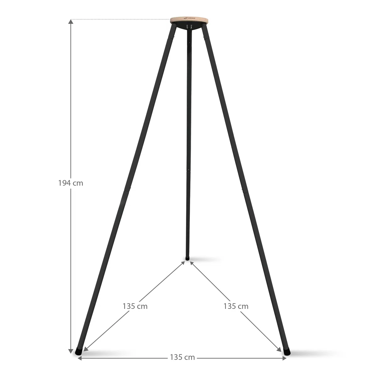 SCHMUSEWOLKE Cuna de plumas – Set con estructura de tipi antracita – Hamaca para bebés y niños pequeños desde el nacimiento hasta los 3 años – algodón orgánico – con colchón de lana de oveja