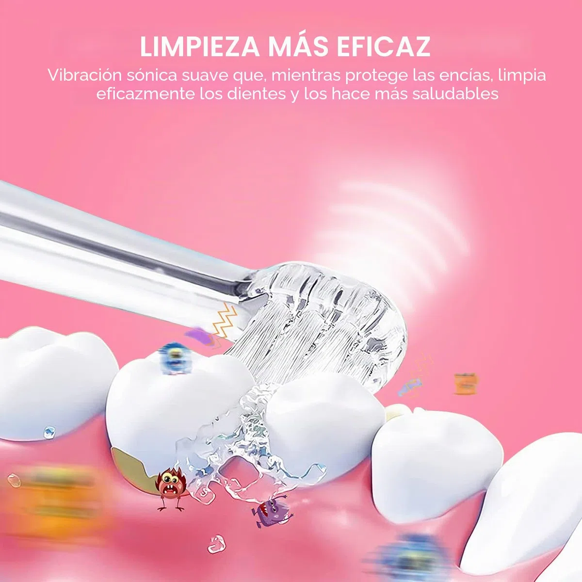 YUNCHI K3 Cepillo de dientes eléctrico para niños a partir de 0 – 6 años, con luz LED colorida, temporizador inteligente, cepillo de dientes eléctrico, cepillo de dientes sónico, con 4 cabezales