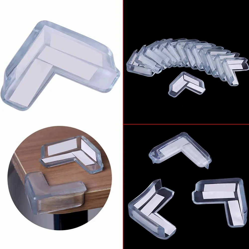 15pcs Bebé Seguridad Transparente PVC Protector de la Esquina Muebles Protección Cubierta Niños Anticollision Edge Corner Guard