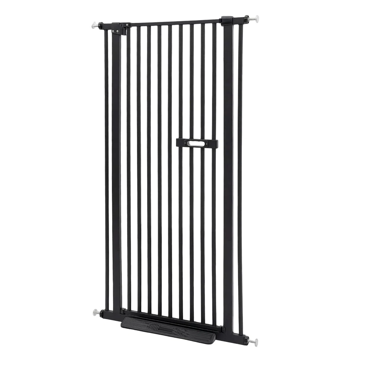 Puerta para mascotas, 59 pulgadas extensible, color negro