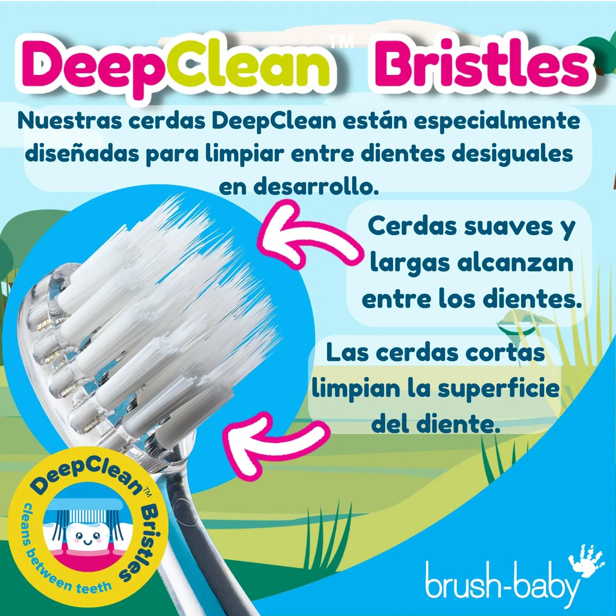 Brush-Baby WildOnes Cepillo de dientes eléctrico recargable para niños, elefante, 1 mango, 3 cabezales, cable de carga USB, para edades 0-10 (elefante)