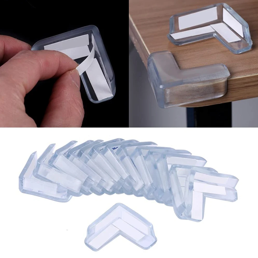 15pcs Bebé Seguridad Transparente PVC Protector de la Esquina Muebles Protección Cubierta Niños Anticollision Edge Corner Guard