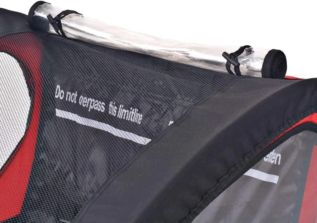 FAXIOAWA Remolque para Bicicletas, Práctico Remolque para Bicicletas con Almacenamiento, Remolque para Bicicletas para niños, Remolque para niños, para Viajes y Corredores, Capacidad de Carga 30 kg