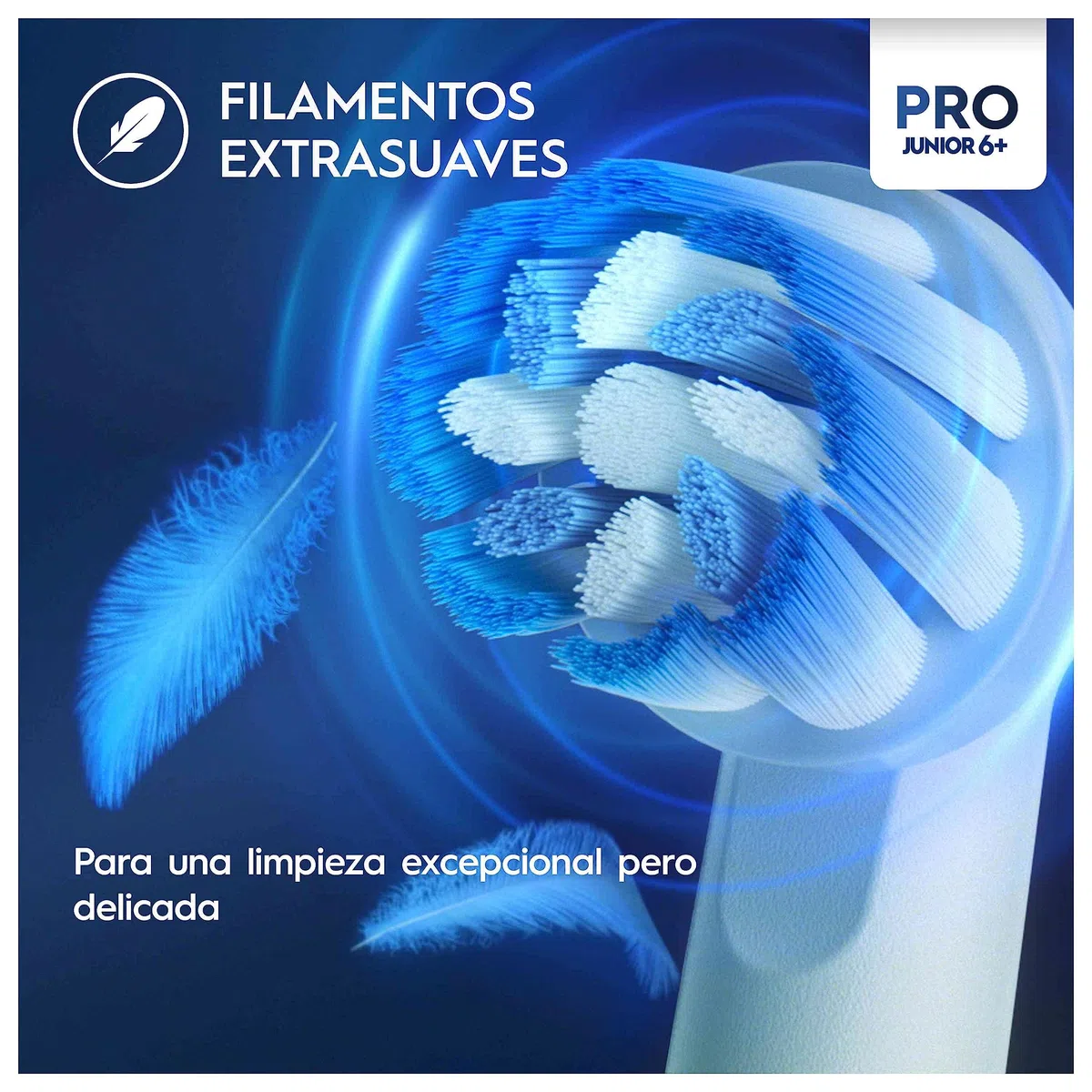 Oral-B Pro Junior Cepillo De Dientes Eléctrico Frozen Apto Para Niños Mayores De 6 Años, 1 Mango De Frozen, 2 Cabezales Suaves, 3 Modos De Cepillado y Sensor De Presión, Diseñado Por Braun