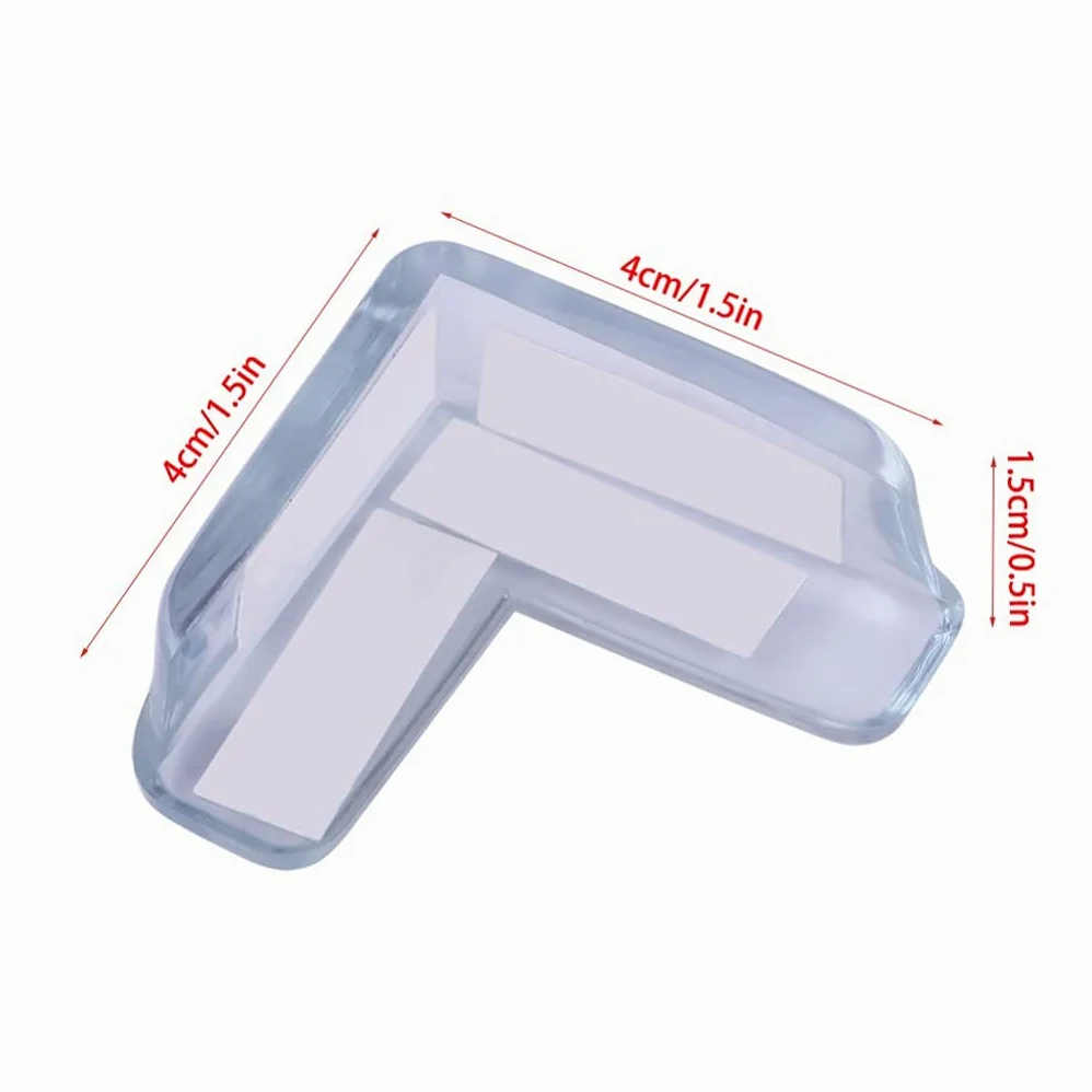 15pcs Bebé Seguridad Transparente PVC Protector de la Esquina Muebles Protección Cubierta Niños Anticollision Edge Corner Guard