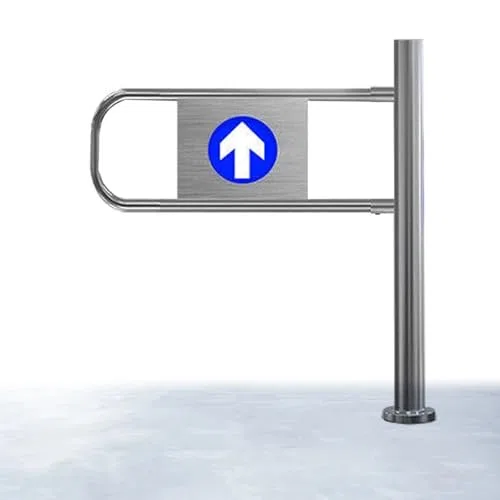 Genérico Puerta batiente automática con Sistema de Cierre automático - Barrera de Pasillo unidireccional para supermercados, bibliotecas y soluciones de Control de Acceso (Derecha, 100 cm)