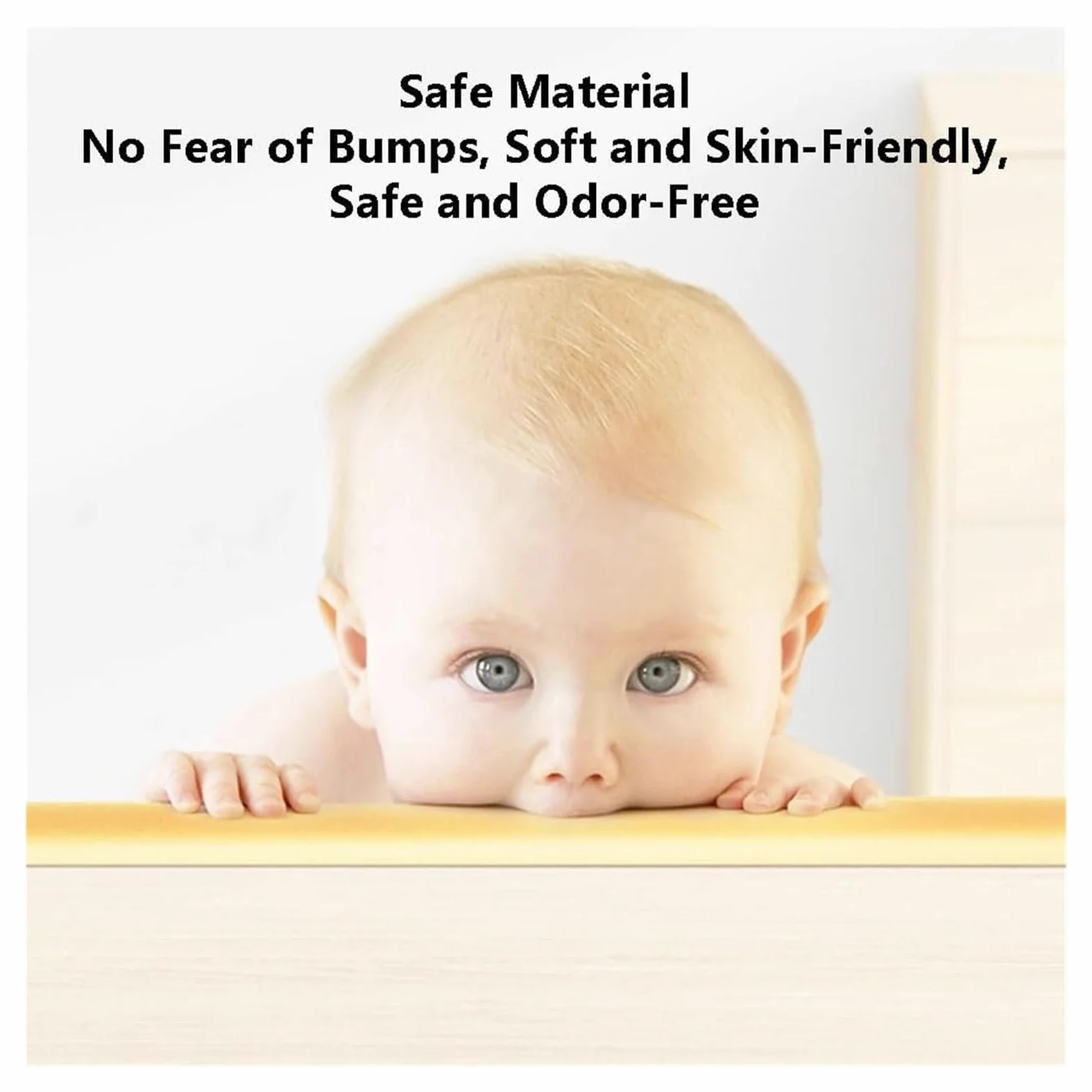 Protector de Esquinas para Bebé Tiras De Seguridad De Espuma, Esteras De Esponja De Bolsa Suave Anticolisión De 60 Cm De Ancho, Etiqueta Autoadhesiva De Pared De Espacio De Estacionamiento De 1 Cm De