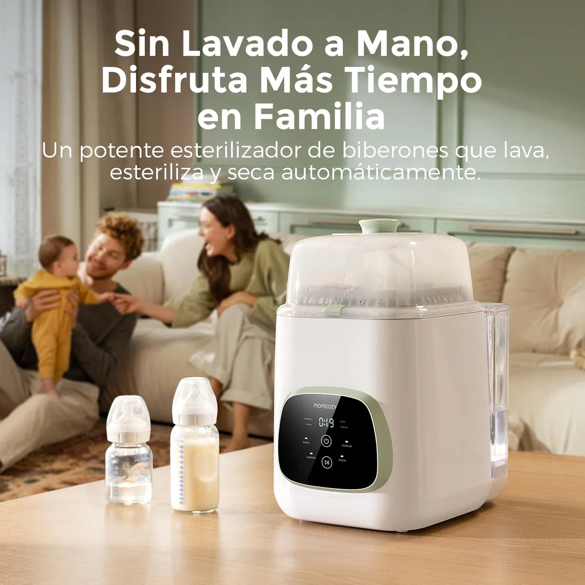Pack lactancia: sacaleches manos libres + lavabiberones 3en1