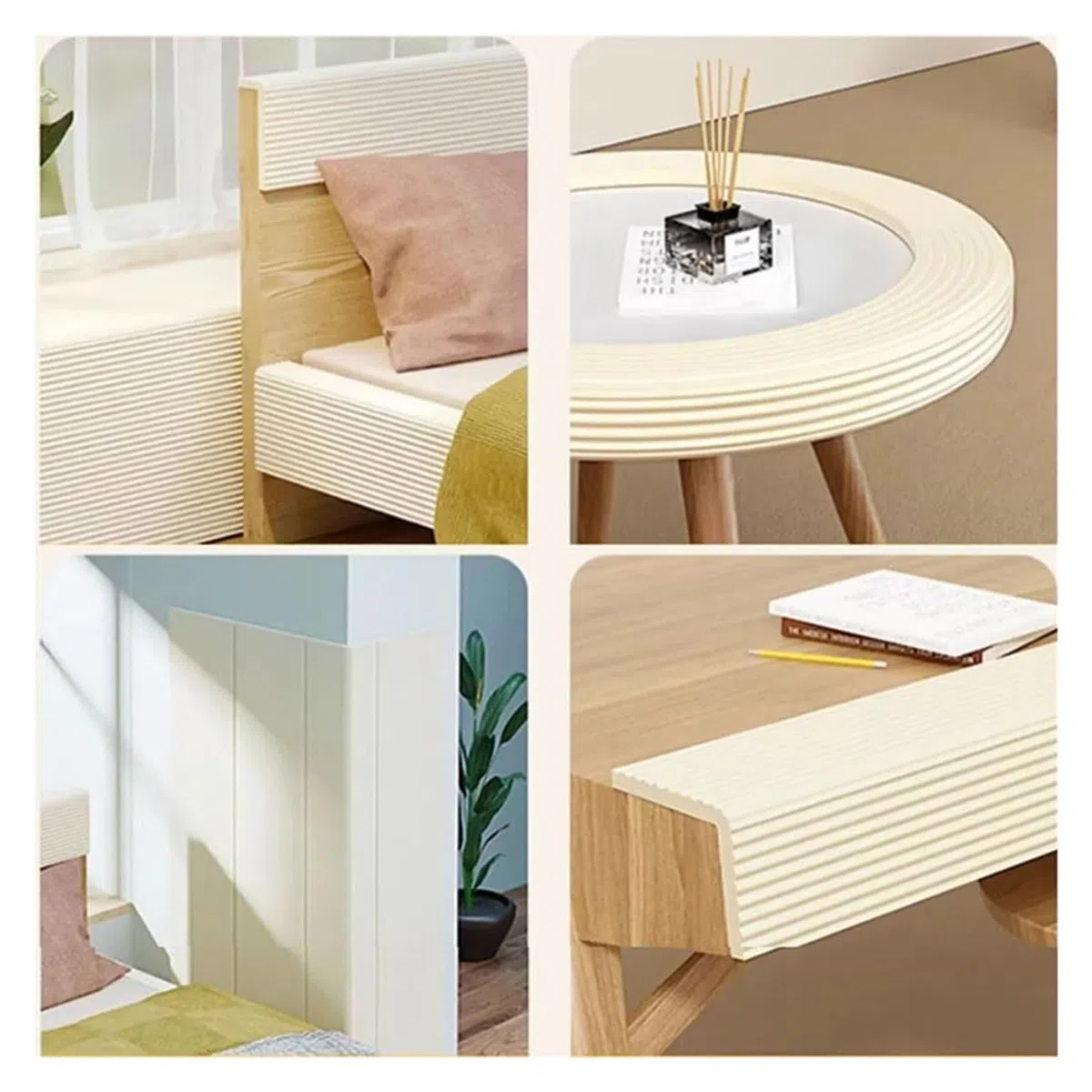 Protector de Esquinas para Bebé Tiras De Seguridad De Espuma, Protector De Esquinas De Bordes Autoadhesivo De 20 Cm De Ancho For Niños, Tira De Protección De Bordes Anticolisión For Muebles, Chimenea,